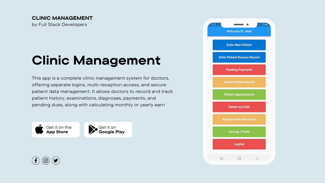 Clinic Management (Android App)