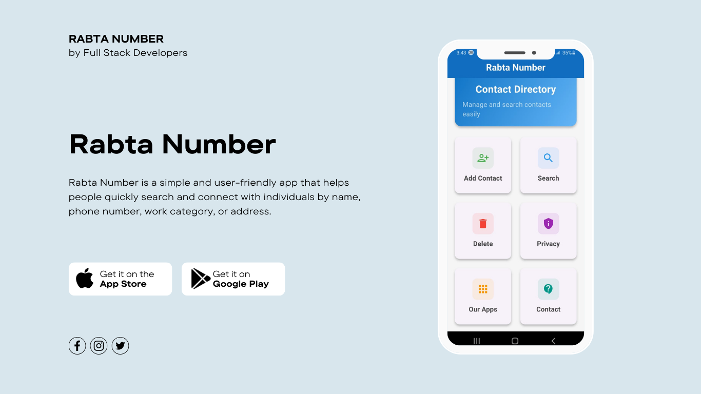 Rabta Number (Android App)